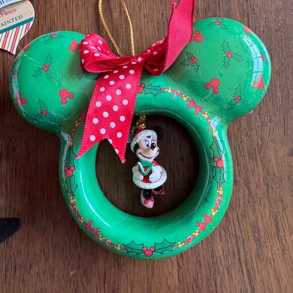 Disney Ornaments Walt Disney Mickey Statue and Green Minnie Mouse - READ DESC. - Picture 6 of 7